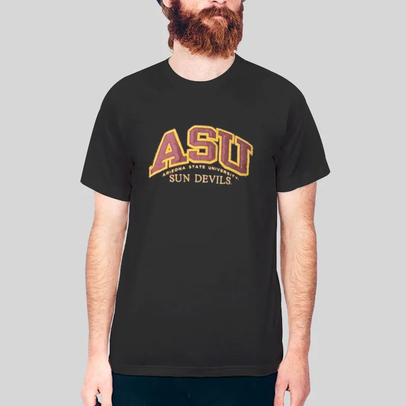 Mens Shirt Black Asu Sun Devils Arizona State University Sweatshirt