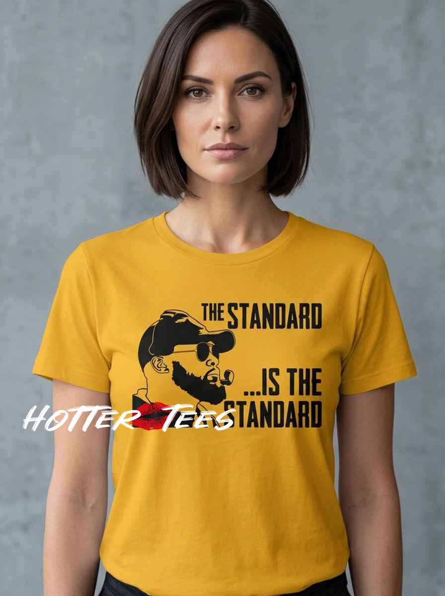 The Standard Is the Standard Football Coach Tomlin Shirt featuring football-inspired graphics, motivational coaching themes, and classic sports fan apparel aesthetics for dedicated supporters